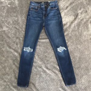 Hollister Ripped High Rise Skinny Jeans